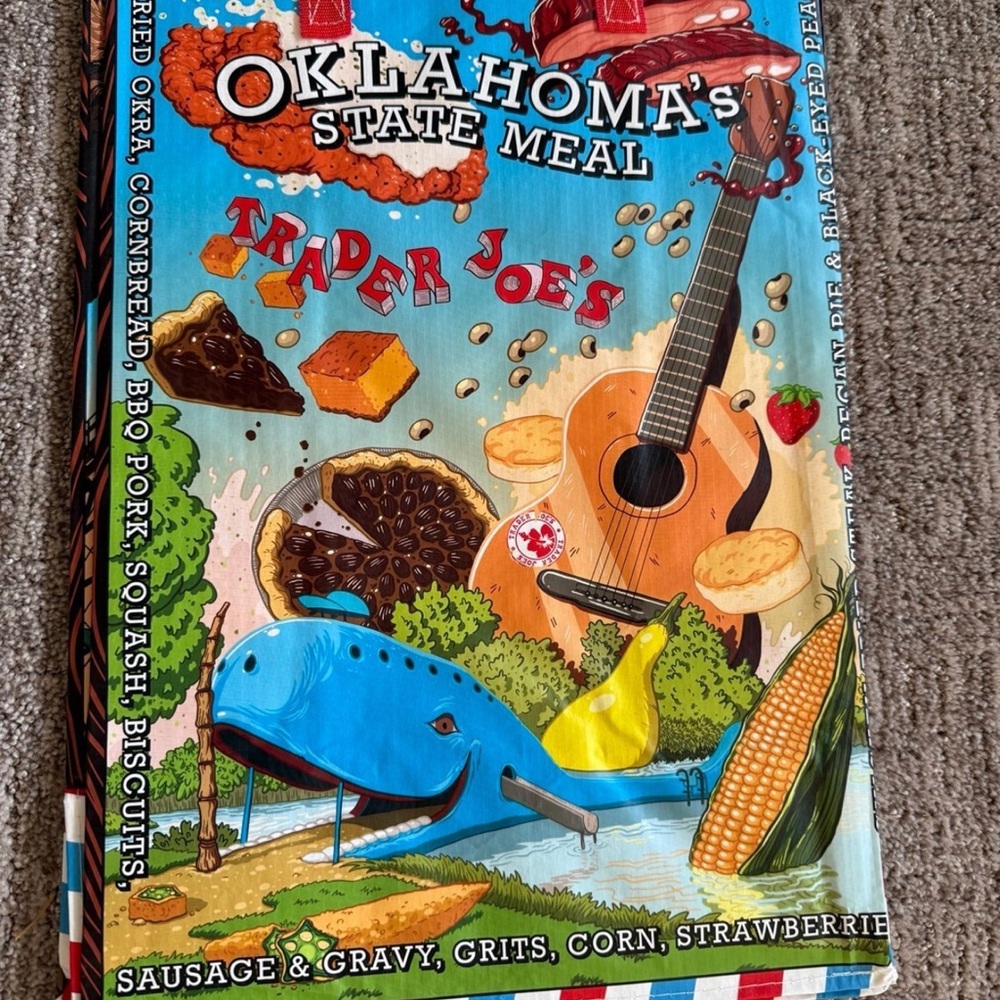 Trader Joe's Oklahoma's State Meal Tote Bag